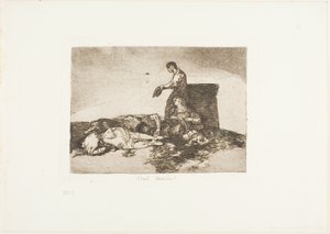 Julma tarina voi!, levy 48 julkaisusta The Disasters of War tekijältä Francisco Jose de Goya y Lucientes