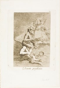 Harras ammatti, levy 70 Los Caprichosista tekijältä Francisco Jose de Goya y Lucientes