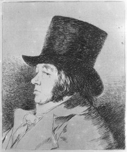 Francisco Goya y Lucientes, taidemaalari, sarjan "Los Caprichos" taulu 1