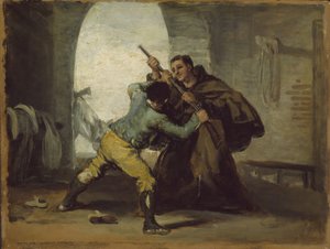 Veli Pedro ryöstää aseen El Maragatosta, n. 1806 tekijältä Francisco de Goya