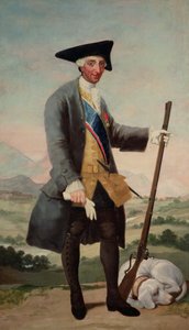 Kuningas Kaarle III (1716-88) metsästäjänä tekijältä Francisco de Goya