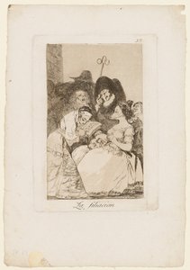 Filiation, levy "Los Caprichosista", 1799 tekijältä Francisco de Goya