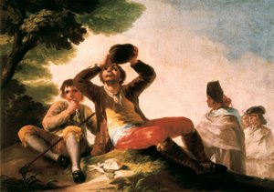 ""Le buveur"" Francisco de Goya y Lucientes (1746-1828). 1777. Madrid. Musee du Prado. tekijältä Francisco Jose de Goya y Lucientes