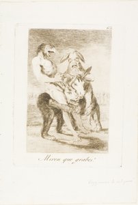 Mira com són solemnes!, placa 63 de Los Caprichos finlandès tekijältä Francisco Jose de Goya y Lucientes