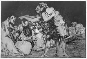 Avioliiton painajainen, "Sananlaskujen" levy 7 tekijältä Francisco Jose de Goya y Lucientes