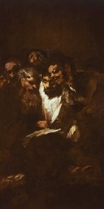 Miehet lukevat Francisco de Goya (1746-1828)