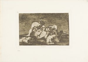 Eivätkä nämäkään, levy kymmenen The Disasters of Warista tekijältä Francisco Jose de Goya y Lucientes
