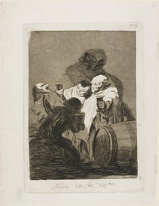 Kukaan ei ole nähnyt meitä, levy 79 Los Caprichosista tekijältä Francisco Jose de Goya y Lucientes