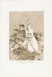 Sille ei voitu tehdä mitään, levy 24 Los Caprichosista tekijältä Francisco Jose de Goya y Lucientes