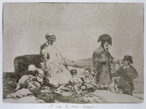 Ehkä ne ovat toista rotua, The Disasters of Warin levy 61 tekijältä Francisco Jose de Goya y Lucientes