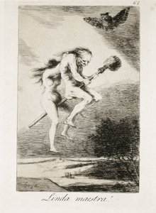 Kaunis Opettaja. 1793-1799 (akvatinta) tekijältä Francisco Jose de Goya y Lucientes