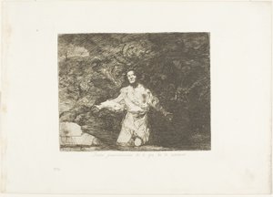 Surulliset aavistukset siitä, mitä tulee tapahtumaan, levy yksi The Disasters of Warista tekijältä Francisco Jose de Goya y Lucientes