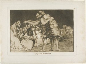 Hän, joka on sairas ke, ei koskaan menetä mahdollisuutta sanoa niin, levy seitsemän Los Proverbiosista tekijältä Francisco Jose de Goya y Lucientes