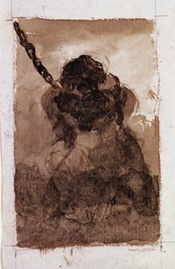 Vankiketjun siluetti (piirustus tekijältä Francisco de Goya