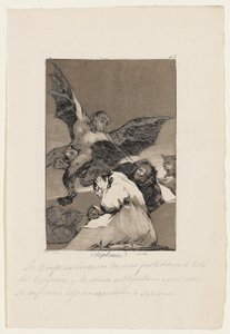 Snitches, lautanen "Los Caprichosista", 1799 tekijältä Francisco de Goya