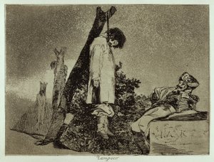 Ei täälläkään (Desastres de la Guerra 36) tekijältä Francisco Jose de Goya y Lucientes