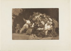 Kissan kynnet ja hartaan pukeutuminen - kuten pahe on usein puettu hyveen asuun, laatta yhdeksän Los Proverbios -teoksesta. tekijältä Francisco Jose de Goya y Lucientes
