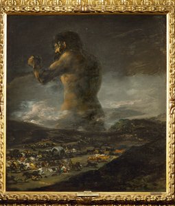 The Colossus ... (maalaus kankaalle) tekijältä Francisco Jose de Goya y Lucientes