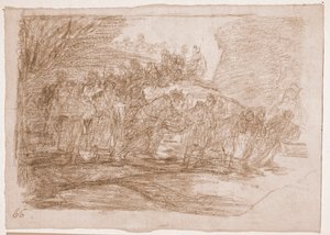 The Disasters of War: He eivät tiedä tietä (valmistelupiirros tekijältä Francisco de Goya