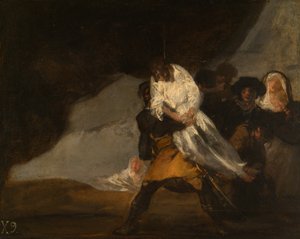 Hirtetty munkki tekijältä Francisco Jose de Goya y Lucientes