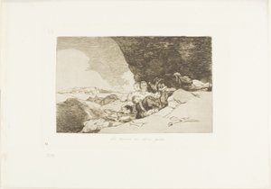 Sama muualla, levy 23 julkaisusta The Disasters of War tekijältä Francisco Jose de Goya y Lucientes