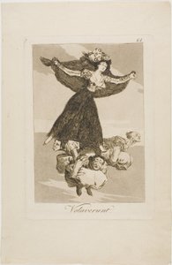 He ovat lentäneet, levy 61 Los Caprichosista tekijältä Francisco Jose de Goya y Lucientes