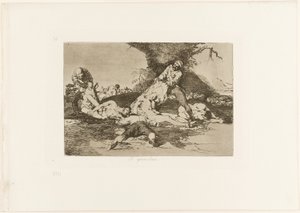 He käyttävät niitä, levy 16 julkaisusta The Disasters of War tekijältä Francisco Jose de Goya y Lucientes