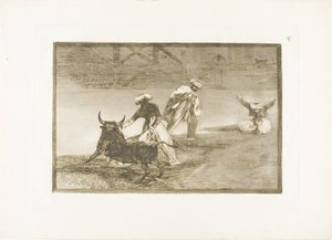 He pelaavat toista niemellä kotelossa, neljäs levy The Art of Bullfightingista tekijältä Francisco Jose de Goya y Lucientes
