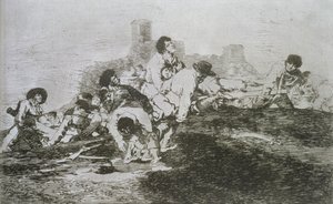 Niitä voi edelleen käyttää, "The Disasters of War" levy 24 tekijältä Francisco Jose de Goya y Lucientes
