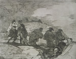 He eivät tiedä tietä, "The Disasters of War" -levy 70 tekijältä Francisco Jose de Goya y Lucientes