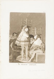 Heillä on jo paikka (eli pohja), levy 26, Los Caprichos -lehti. tekijältä Francisco Jose de Goya y Lucientes