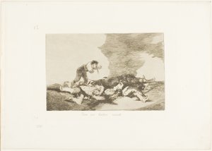Tätä varten olet syntynyt, levy kaksitoista kirjasta The Disasters of War tekijältä Francisco Jose de Goya y Lucientes
