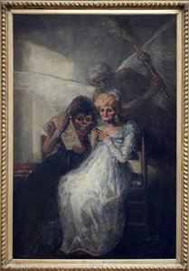 Aika, sanoi Les Vieilles. Francisco de Goya y Lucientesin (1746-1828) maalaus, öljy kankaalle, noin 1808-1812, espanjalainen taide 1800-luvun alussa. Lillen taidemuseo. tekijältä Francisco de Goya
