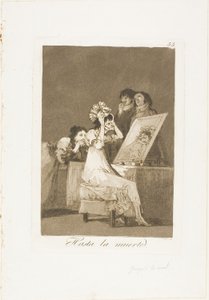 Kuolemaan asti, levy 55 Los Caprichosista tekijältä Francisco Jose de Goya y Lucientes