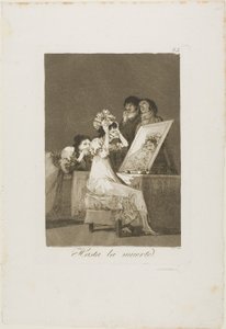 Kuolemaan asti, levy 55 Los Caprichosista tekijältä Francisco Jose de Goya y Lucientes