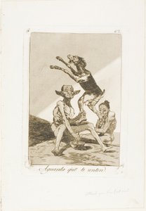 Odota, kunnes sinut on voideltu, levy 67 Los Caprichos -levyltä tekijältä Francisco Jose de Goya y Lucientes
