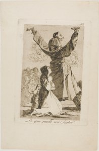 Mitä räätäli voi tehdä!, levy 52, Los Caprichos tekijältä Francisco Jose de Goya y Lucientes