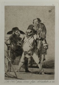 Sinä ymmärrät? ... no, kuten sanon... eh! Varo! muuten..., levy 76, Los Caprichosista tekijältä Francisco Jose de Goya y Lucientes