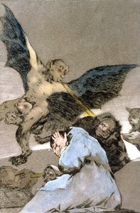 hirviöt, kaiverrus 1797-1799 tekijältä Francisco Jose de Goya y Lucientes