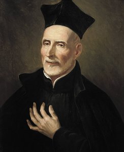 Calasanz, Saint Joseph (1556-1648). Espanjalainen uskonnollinen mies ja pedagogi. Saint Joseph Calasanctius (öljy kankaalle) tekijältä Francisco Jover y Casanova