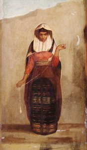 The Spinner, Francisco Laso (1823-1869), Liman taidemuseo