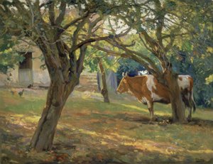 HERRAN JUANIN PUUTARHA – 1930 / 36–70,5X90 CM– tekijältä Francisco Llorens Diaz