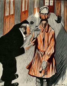 Paha englantilainen, jota auttoi henkilökunnan jäsen ranskalaisessa hotellissa, 1903