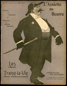 Kansi "" The Butter Plate"", numero 166, Satirique en Colors tekijältä Francisco Sancha y Lengo