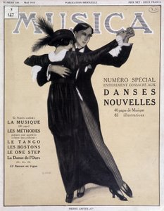 Numero special dances nouvelles (pari tanssii tangoa) - kuvitus Francisco Javier Gose (1876-1915) "" Musica"", toukokuu 1913