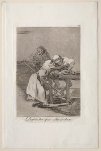 Caprichos: Ole nopea, he heräävät. tekijältä Francisco de Goya