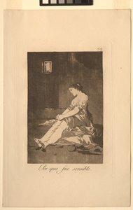 Caprichos: Koska hän oli herkkä.. tekijältä Francisco de Goya