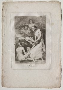 Caprichos: Blow, 1799. tekijältä Francisco de Goya