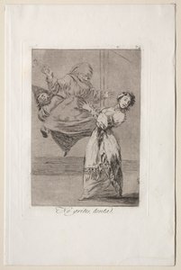 Caprichos: Älä huuda tyhmäksi tekijältä Francisco de Goya