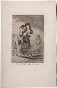 Caprichos: Siltikään hän ei voi saada häntä ulos tekijältä Francisco de Goya